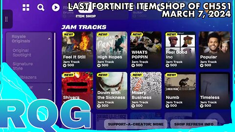 LAST ITEM SHOP OF CH5S1! FORTNITE ITEM SHOP (March 7, 2024)