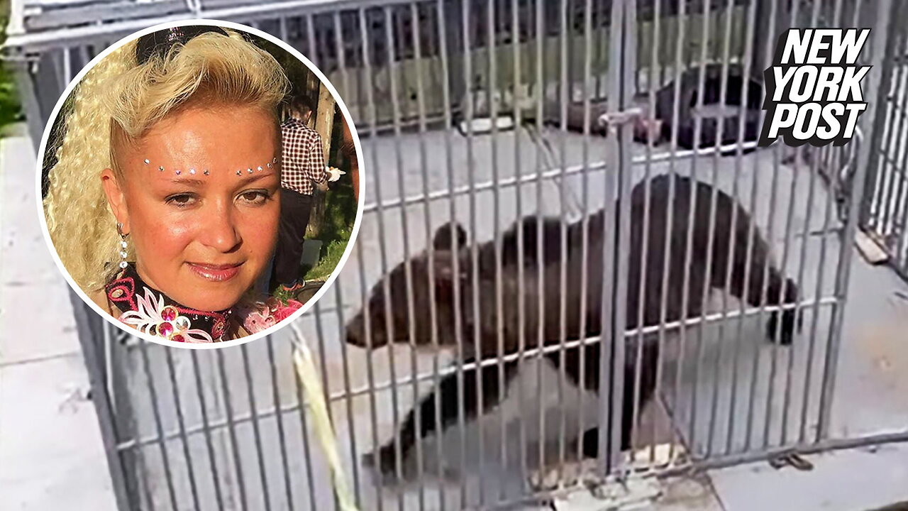 Bear trainer mauled to death while her teen son watched