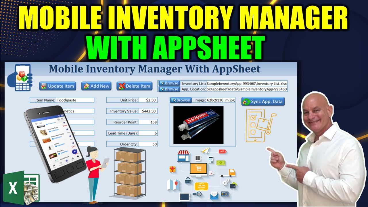 How To Create A Mobile Inventory Manager App And Sync With Excel