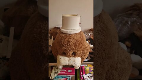 Making a Freddy Fazbear head for my youngen part 10 #fnaf #freddyfazbear #craft