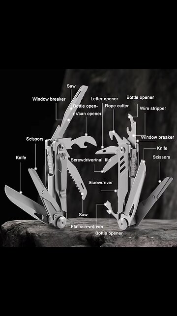 Multipurpose Folding Knife EDC Outdoor Tools Portable Multitool Pocket Knife