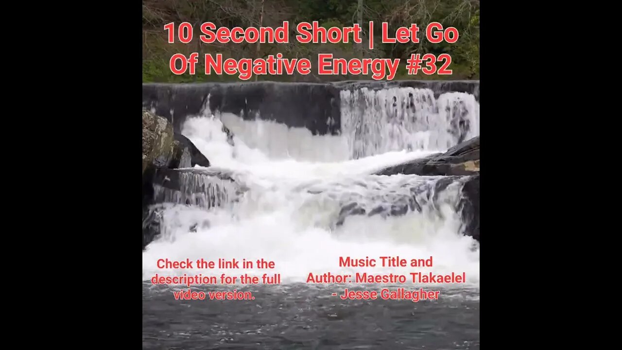 10 Second Short Of Let Go Of Negative Energy | #meditation #shorts #shortsvideo #waterfall #32