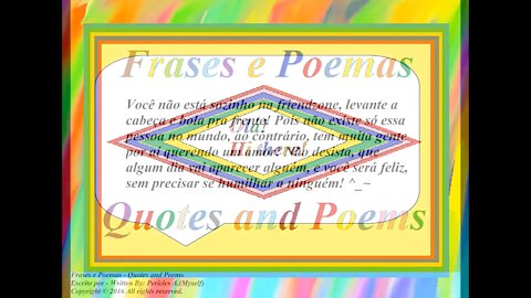 Você não está sozinho na friendzone, levante a cabeça e bola pra frente! [Frases e Poemas]