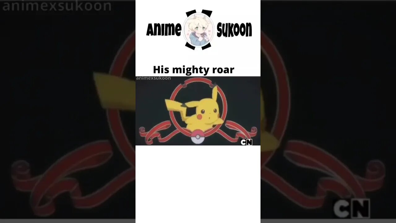 Pikachu mighty roar