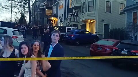 Boston police investigating a 20 year old female that fell out second-floor window