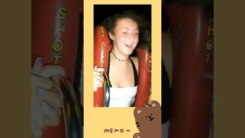 slingshot ride girl falls out / slingshot rider girl part 10 #shorts