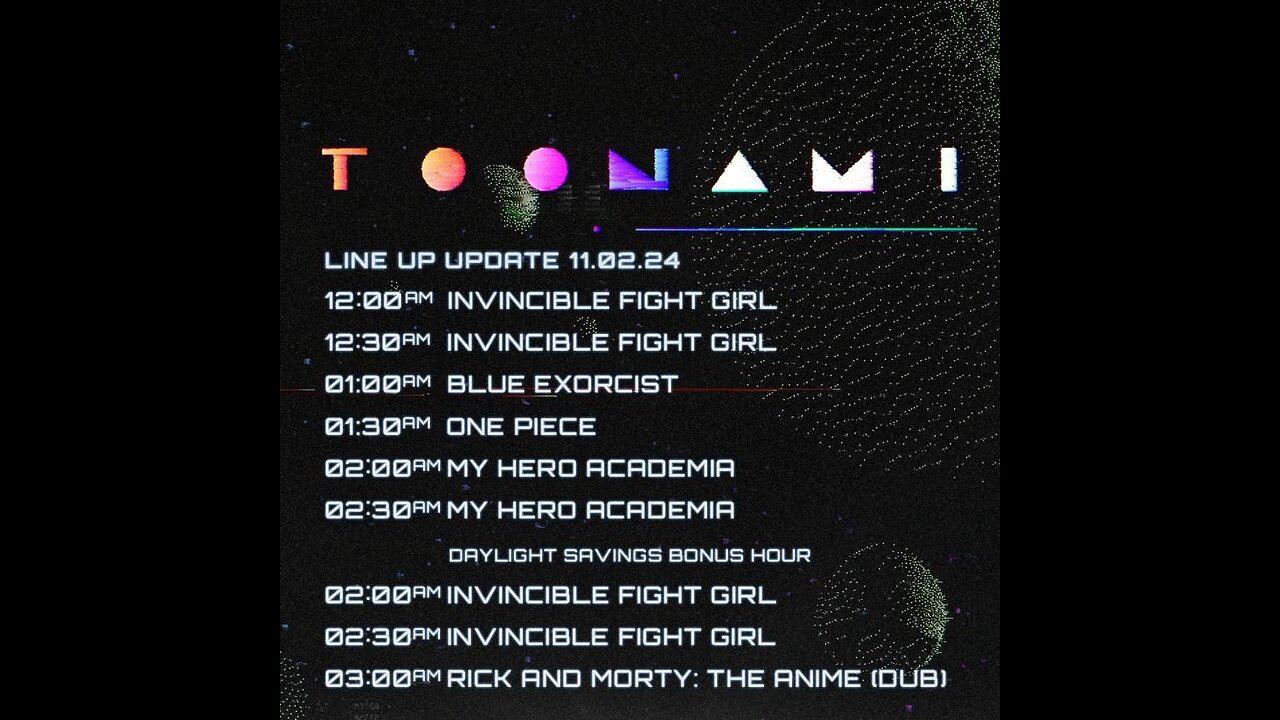 RETRO!!! Toonami News Update October 18, 2024