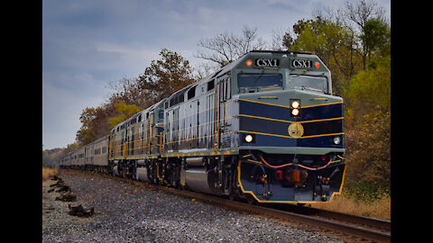 CSX Office Car Special - Troy, IL, November 2021