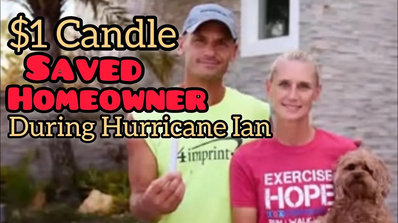 $1 Candle Saved A Trapped Homeowner During Hurricane Ian Flooding! Head To The Dollar Stores Now!