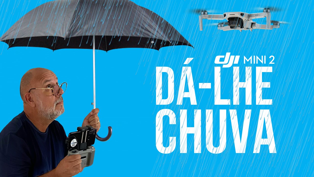 Voando com o meu DJI MINI 2 na chuva