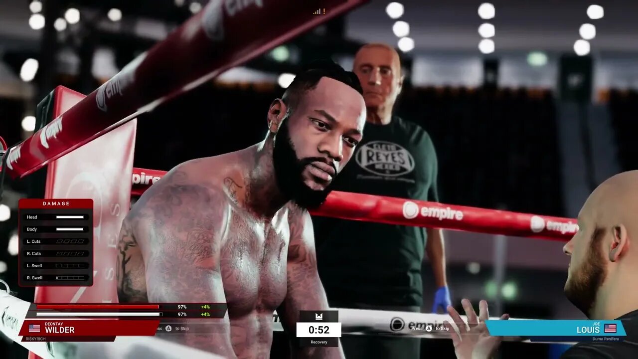 Undisputed Boxing Online Ranked Gameplay Deontay Wilder vs Joe Louis 2 (Chasing Platinum 2)