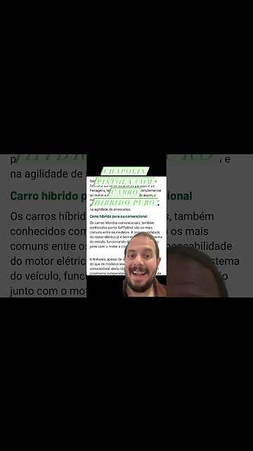 Híbrido puro não existe. #mobilidadeeletrica