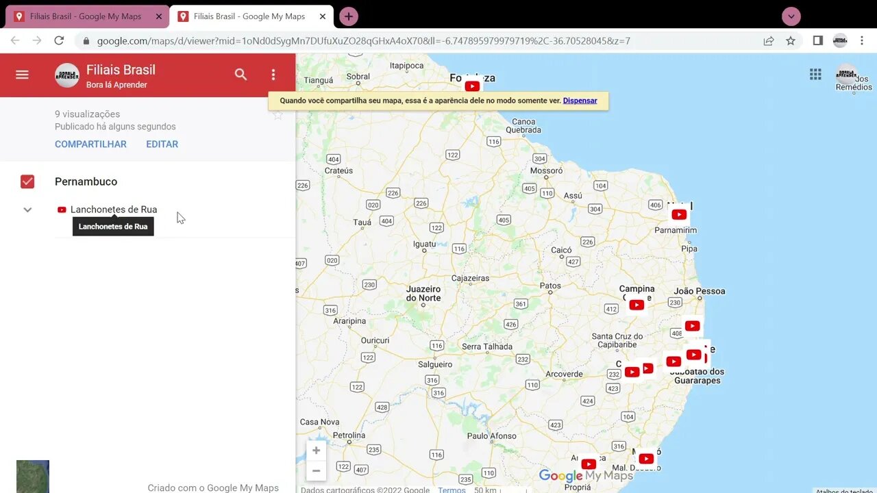 Como Personalizar os Locais no My Maps - Google Maps Made In Google Docs