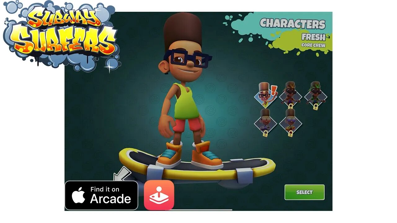 Subway Surfers Tag Gameplay, Playing as Fresh! - Apple Arcade Games Showcase