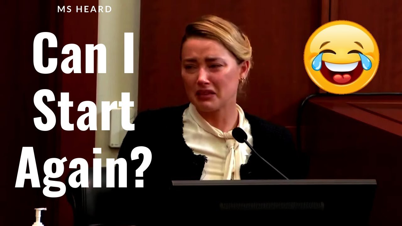 Amber Heard Forgetting Her Lines On The Witness Stand. Hilarious To Watch