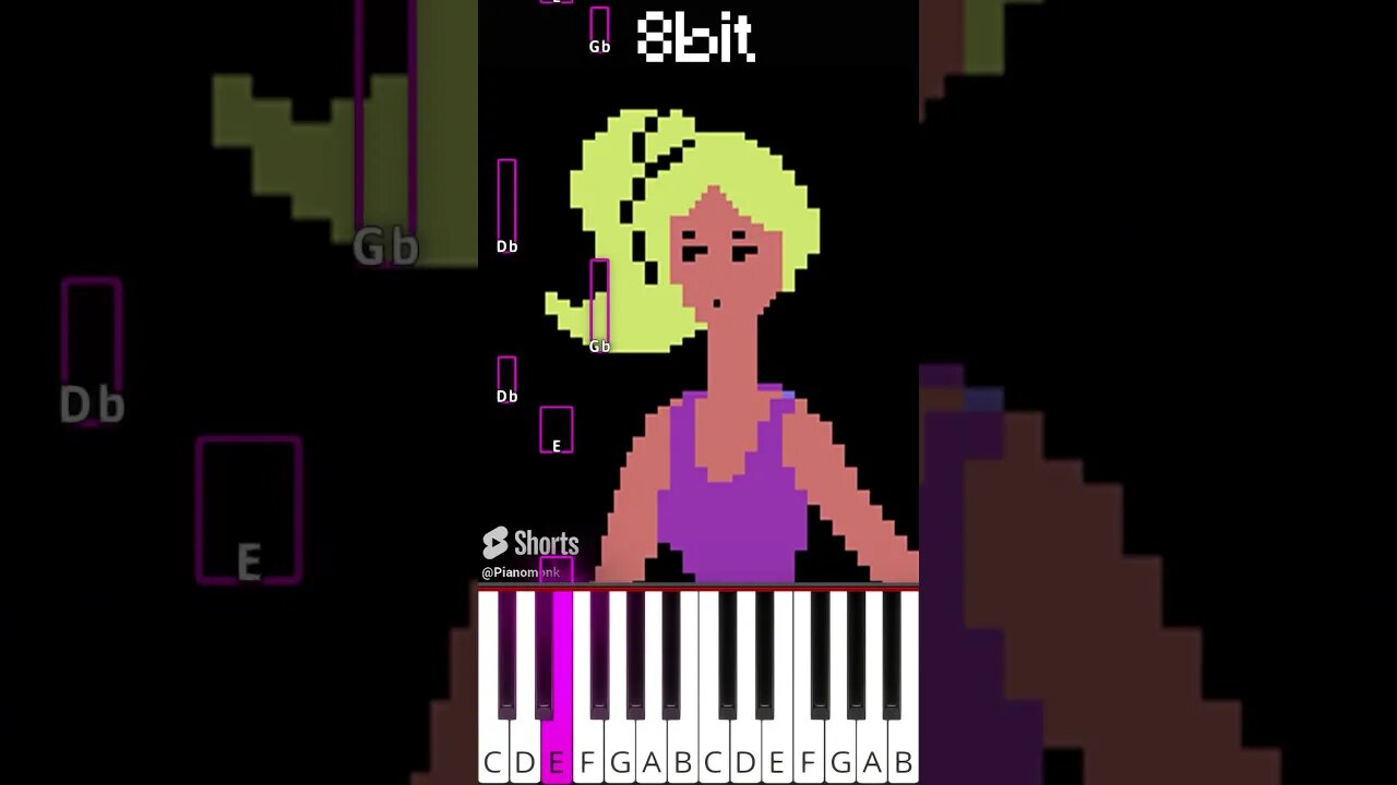 Barbie Girl but every time more and more bits (@musicoscinicos) - Octave Piano Tutorial