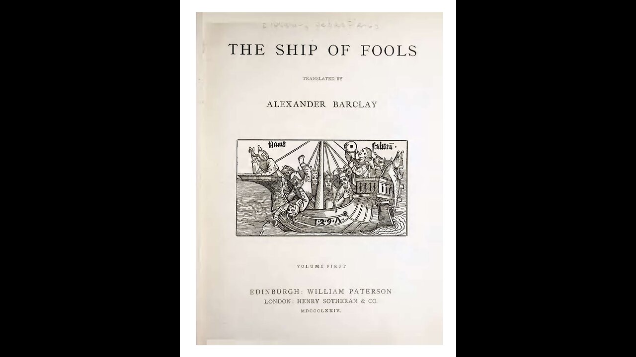 The ship of fools. Translated by Alexander Barclay. A Puke (TM) Audiobook