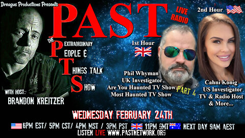 PAST PTS RADIO SHOW-PHIL WHYMAN AND CAHNI KO
