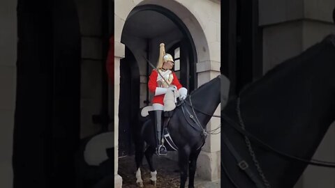 General Sir Patrick Sanders salutes the kings guard #horseguardsparade