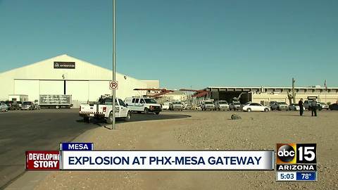 Explosion reported at Phoenix Mesa Gateway Airport