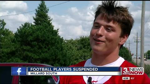 Millard South football players "regret" prank