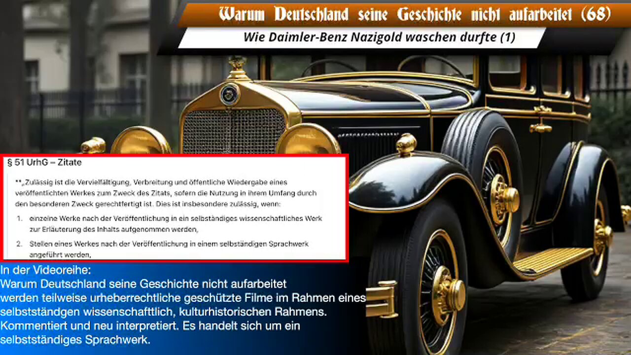 25.10.24⚙️🛞💰Wie Daimler-Benz Nazi Gold waschen durfte (1)..BOSCHIMO 🇩🇪🇦🇹🇨🇭🇪🇺🇹🇿🐰AAM🎇