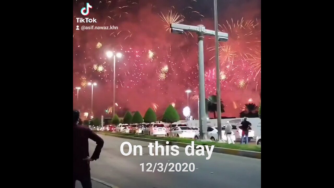 new year fire work Dubai