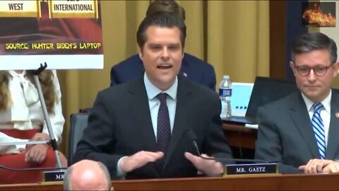 Gaetz Drops Bombs about Biden Crime Family