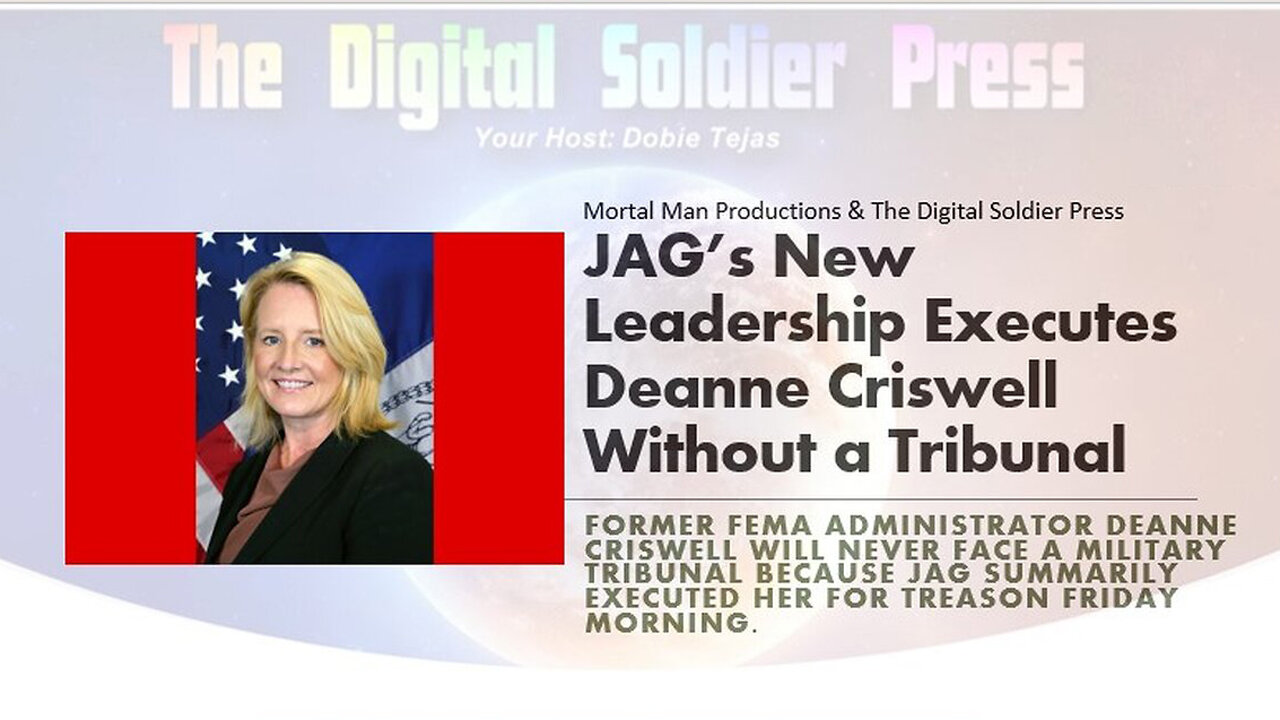 JAG's New Leadership Executes Deanne Criswell Without a Tribunal