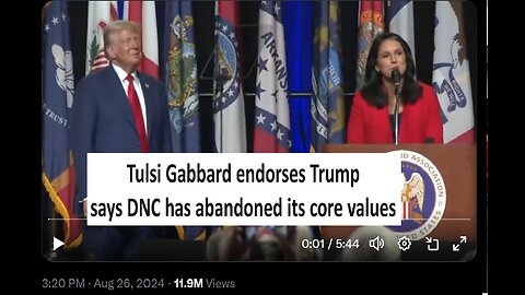 Tulsi Gabbard endorses Trump