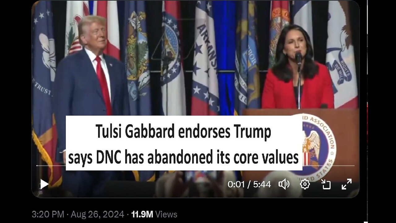 Tulsi Gabbard endorses Trump