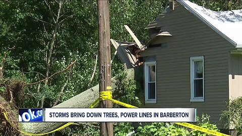 Barberton neighborhood hit hard by fast storm