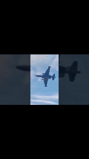 Russian SU-25 Protect troops on the Ground