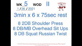 WOD 1/26/2021 Tuff Luv CrossFit