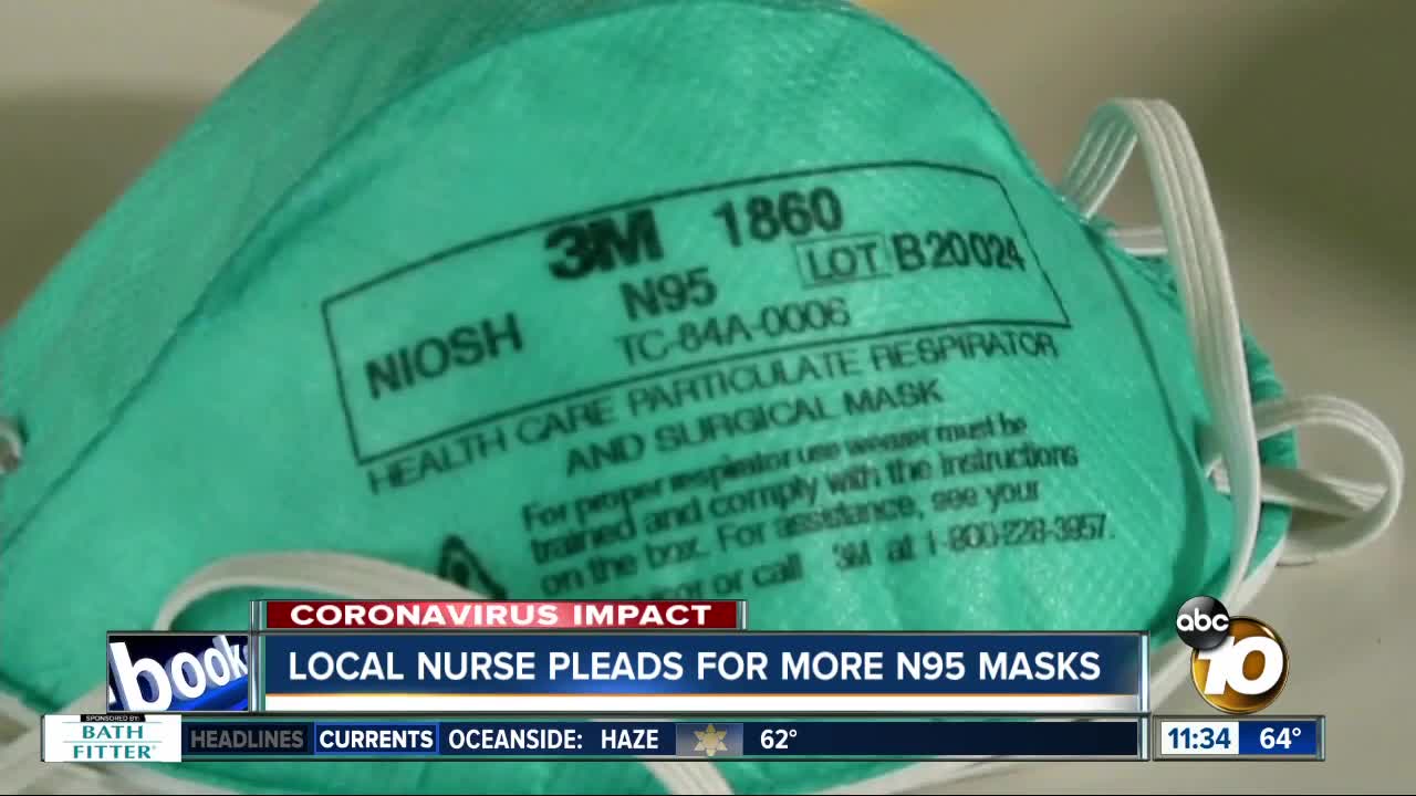 Nurse urges people to turn over N95 masks to San Diego hospitals