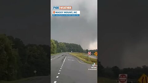 #tornado touchdown in rocky mountain NC 🌪️☔⛈️🌧️⚡