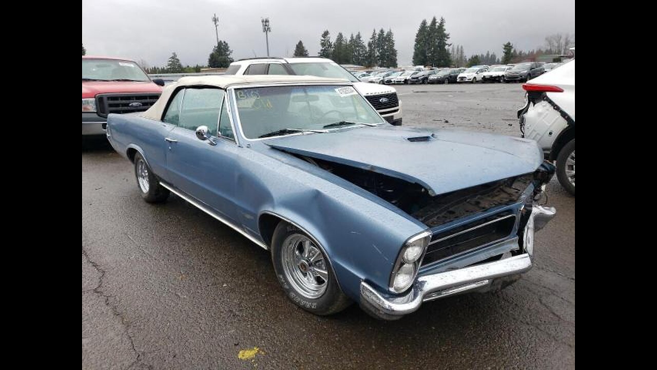 1964 GTO, Front End Damage Up For Auction At Copart