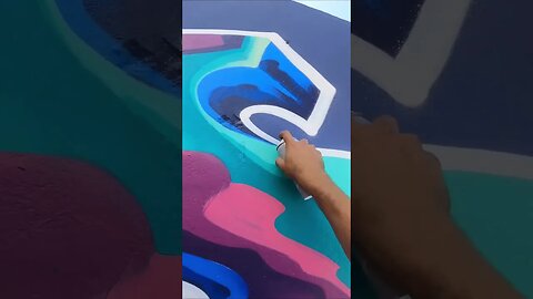 MAD COLORFUL GRAFFITI PIECE 👀😯 #graffiti #graffitiart #shorts