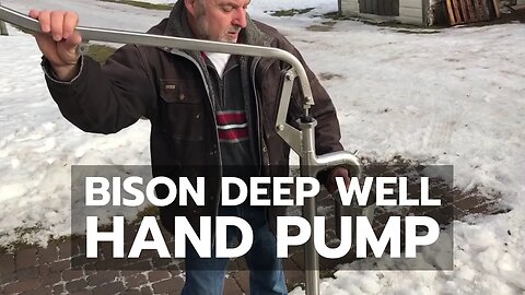 DEMO: Bison Deep Well Hand Pump in Winter