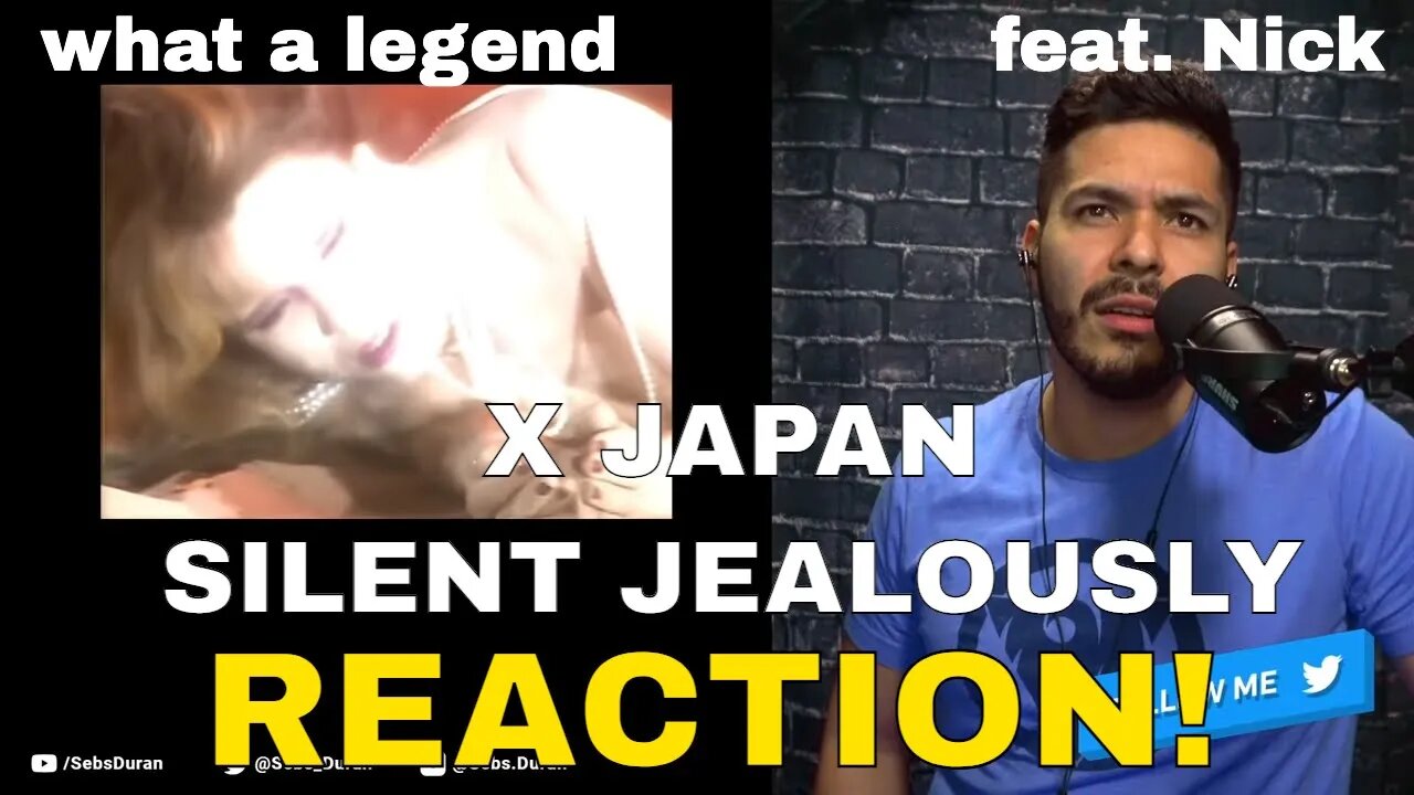 First time hearing X JAPAN - Silent Jealousy (Reaction!) feat. Nick