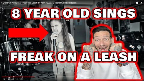 BEST VIDEO I'VE SEEN ALL YEAR!!! Zoe Franziska Freak on a Leash KORN cover (REACTION)