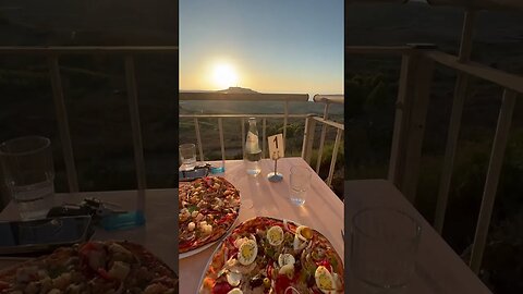 Dining with a view on the Island of Gozo, Malta #food #view #restaurant