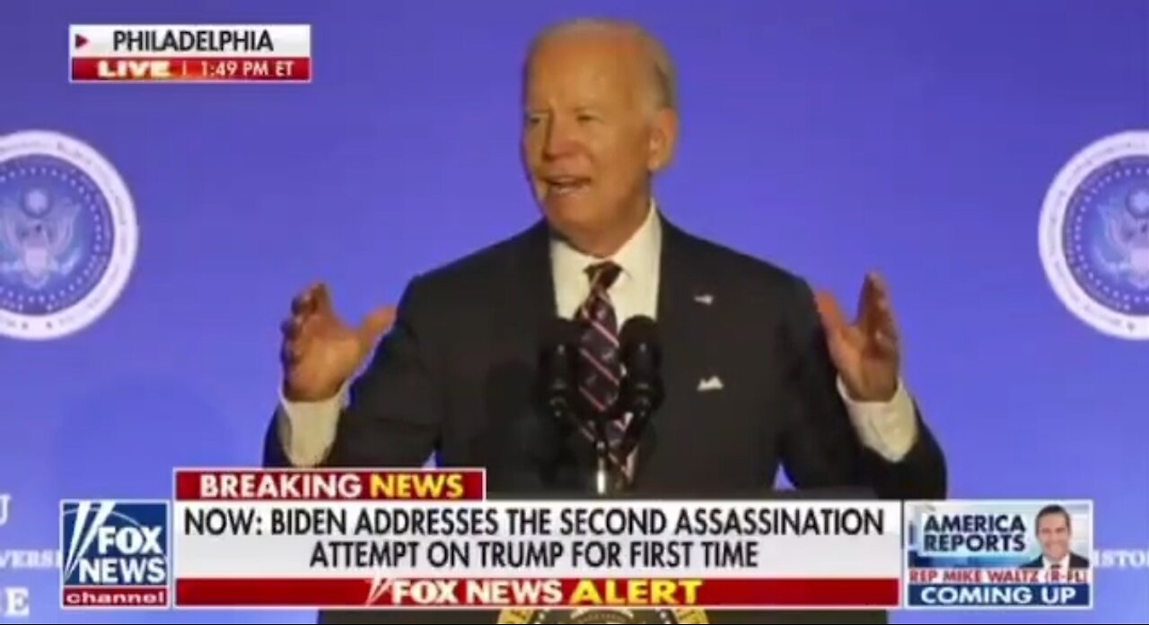 Biden Screams About No Political Violence After Assassination Attempt On Trump