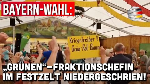 Bayern-Wahl: „Grünen“-Fraktionschefin im Festzelt niedergeschrien!🙈🐑🐑🐑 COV ID1984