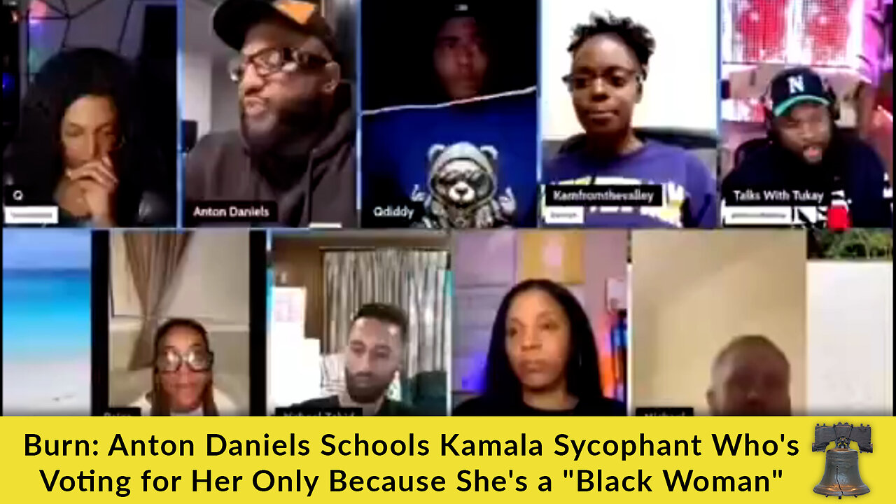 Burn: Anton Daniels Schools Kamala Sycophant Who's Voting for Her Only Because She's a "Black Woman"