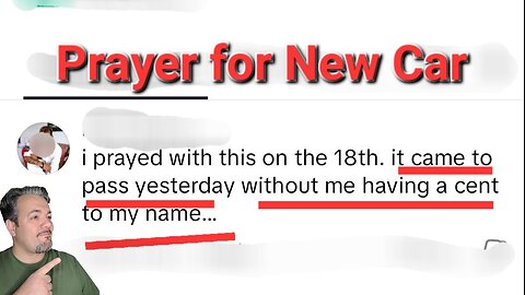 Prayer for new car