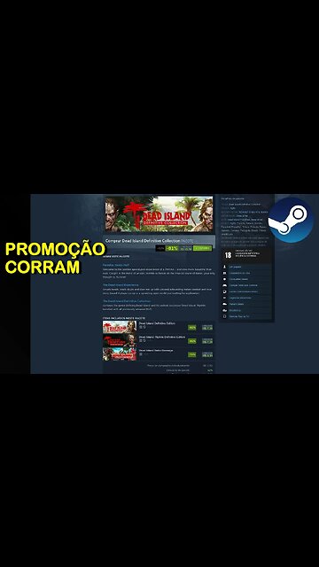 Promoção na Steam: Dead Island Definitive Collection