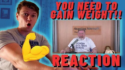 You Need To Gain Weight!! - Starting Strength Clips - PERSONAL TRAINER REACTION!!