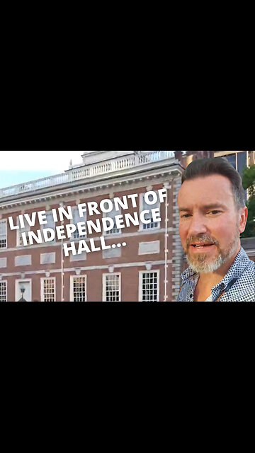 LIVE in front of Independence Hall...