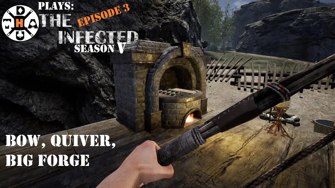 Big Forge, Bow & Quiver Are Made! We're Ready To Loot! The Infected Gameplay S5EP3